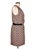 Bar III 100% Polyester Print Tan Casual Dress Size L - photo 4