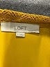 Ann Taylor LOFT 100% Polyester Yellow Sleeveless Blouse Size L - photo 7