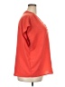 Banana Republic 100% Polyester Orange Short Sleeve Blouse Size XXL - photo 4