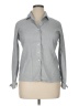 Lands' End 100% Baumwolle Gray Long Sleeve Button-Down Shirt Size 14 - photo 1