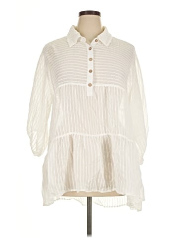 Umgee 3/4 Sleeve Blouse (view 1)