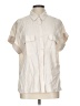 Max Studio Ivory Short Sleeve Blouse Size L - photo 1