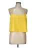 Topshop 100% Polyester Yellow Sleeveless Top Size 12 - photo 1