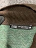 Zara Houndstooth Green Pullover Sweater Size M - photo 7