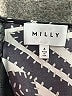 Milly 100% Silk Graphic Gray Cocktail Dress Size 4 - photo 7