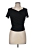 XOXO Black Short Sleeve Top Size 6 - photo 1