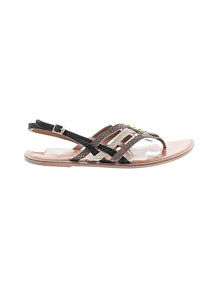 Pre-owned 7 For All Mankind Sandals In Tan