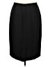 Talbots 100% Polyester Solid Black Formal Skirt Size 12 - photo 2