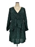 AUGUST Polka Dots Green Casual Dress Size 2X - photo 1