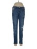 White House Black Market Hearts Blue Jeans Size 4 - photo 1