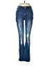 Shein Hearts Blue Jeans Size M - photo 1