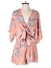 Buddy Love 100% Polyester Paisley Orange Romper Size M - photo 1