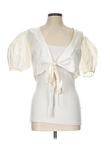 Cynthia Rowley Short Sleeve Silk Top (view 1)