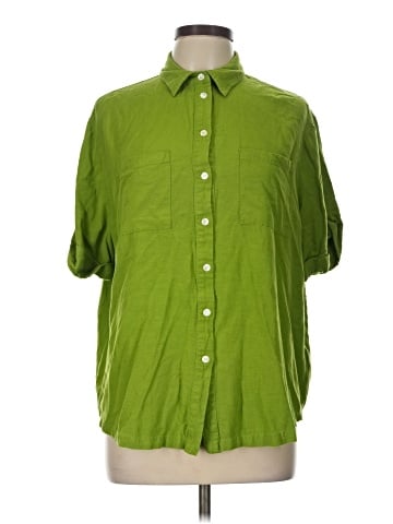 FRNCH 3/4 Sleeve Button-Down Shirt (view 1)