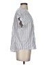 Rails Stripes Gray Short Sleeve Blouse Size XS - photo 4
