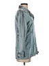 Time Out Metallic Silver Long Sleeve Blouse Size 2 - photo 4