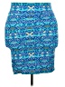 Lularoe Print Blue Casual Skirt Size 22 - 24 - photo 2