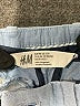H&M 100% Cotton Solid Blue Casual Pants Size 2 - 3 - photo 3