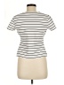 Adrienne Vittadini Stripes Ivory Short Sleeve Turtleneck Size M - photo 2