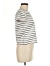 Adrienne Vittadini Stripes Ivory Short Sleeve Turtleneck Size M - photo 4