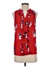 41Hawthorn 100% Polyester Red Sleeveless Blouse Size S - photo 1