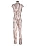 Corey Lynn Calter Chevron-herringbone Brown Jumpsuit Size M - photo 2
