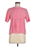 Talbots 100% Polyester Pink Short Sleeve Blouse Size 6 Petite - photo 1