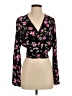 Cotton On 100% Viscose Black Long Sleeve Blouse Size S - photo 1