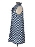 Mud Pie 100% Polyester Checkered-gingham Blue Casual Dress Size L - photo 5