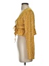 Honey Punch 100% Polyester Gold 3/4 Sleeve Blouse Size S - photo 5