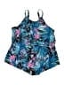 Catherines Tropical Blue Swimsuit Top Size 18W - photo 1