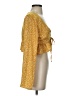 Honey Punch 100% Polyester Gold 3/4 Sleeve Blouse Size S - photo 4