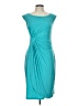 Connected Apparel Solid Teal Cocktail Dress Size 10 - photo 1