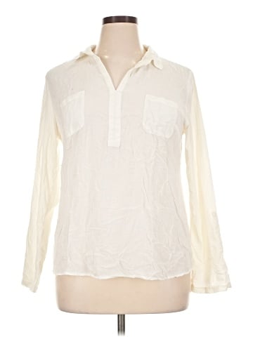 Ann Taylor LOFT Outlet Long Sleeve Blouse (view 1)
