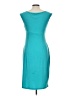 Connected Apparel Solid Teal Cocktail Dress Size 10 - photo 2