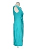 Connected Apparel Solid Teal Cocktail Dress Size 10 - photo 4