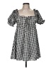 Buddy Love 100% Polyester Checkered-gingham Black Casual Dress Size M - photo 1