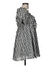 Buddy Love 100% Polyester Checkered-gingham Black Casual Dress Size M - photo 4