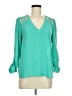 Lily White 100% Polyester Teal 3/4 Sleeve T-Shirt Size M - photo 1