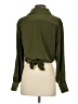 Elan 100% Polyester Green Long Sleeve Blouse Size S - photo 2
