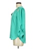 Lily White 100% Polyester Teal 3/4 Sleeve T-Shirt Size M - photo 5