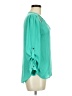 Lily White 100% Polyester Teal 3/4 Sleeve T-Shirt Size M - photo 4