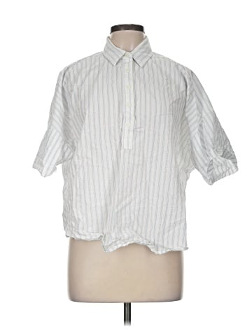 Ann Taylor LOFT Short Sleeve Button-Down Shirt (view 1)