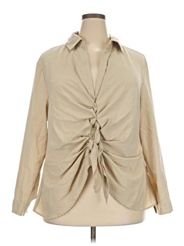 ELOQUII Long Sleeve Blouse (view 1)