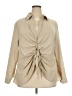 ELOQUII Tan Long Sleeve Blouse Size 20 Plus - photo 1