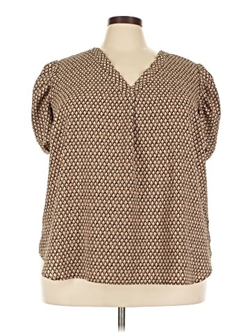 Adrianna Papell Short Sleeve Blouse (view 1)