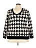 Torrid Argyle Black Pullover Sweater Size 3X Plus (3) - photo 1