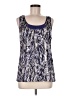 Tory Burch Blue Sleeveless Silk Top Size 6 - photo 1