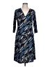 Elementz Print Blue Casual Dress Size L - photo 1
