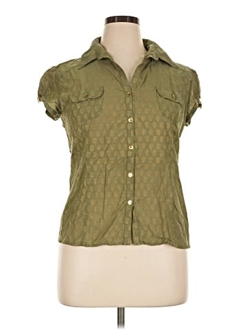 MICHAEL Michael Kors Sleeveless Button-Down Shirt (view 1)